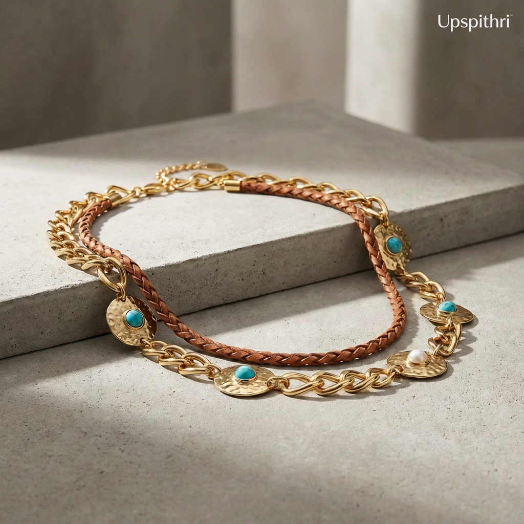CareUplift™ Solara Turquoise Charm Layer Necklace