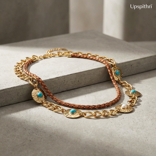 CareUplift™ Solara Turquoise Charm Layer Necklace