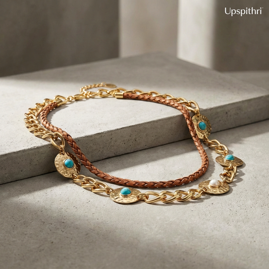 CareUplift™ Solara Turquoise Charm Layer Necklace